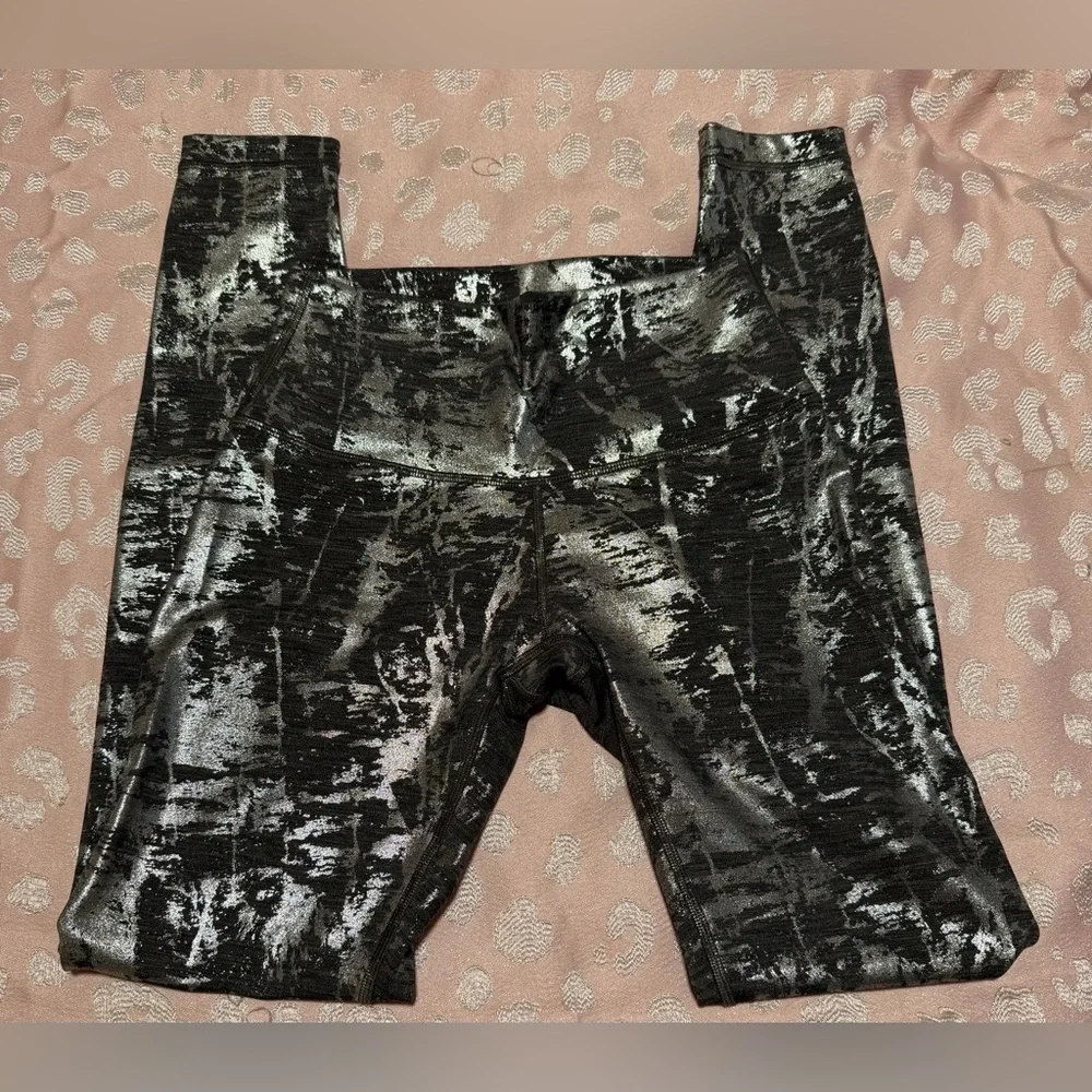 Lululemon Athletica Wunder Under Brindle Foil Leggings Size 4